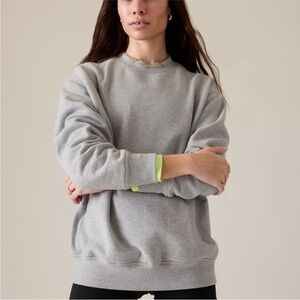 Athleta Forever Fleece Crewneck
Sweatshirt Size S Grey
